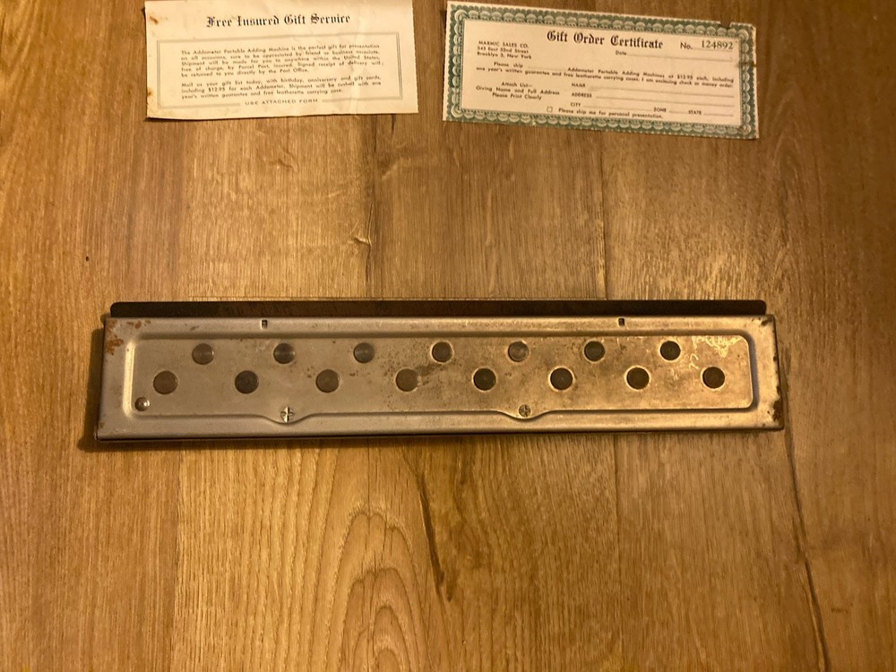 Vintage Addometer Portable Calculator Adding Machine in Original Box