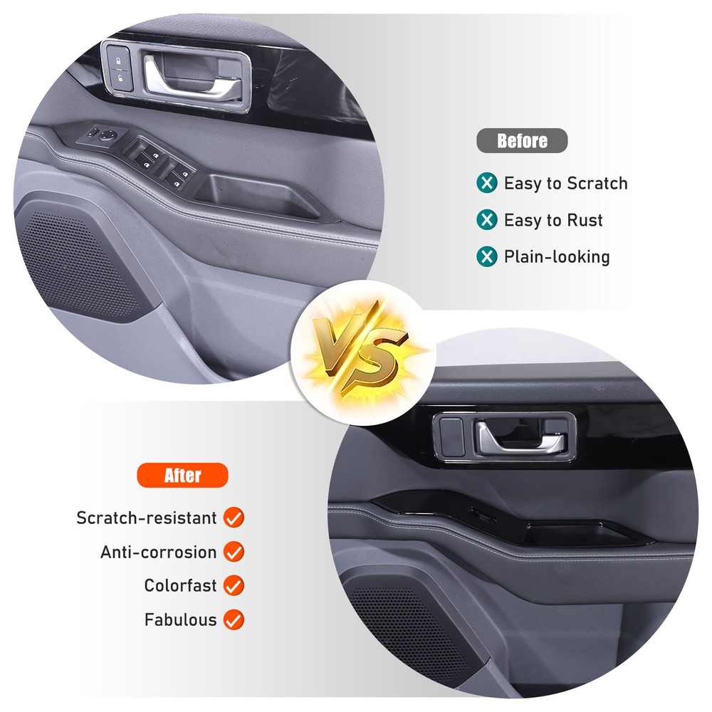 Gloss Black Power Window Switch Button Trim Frame For Ineos Grenadier