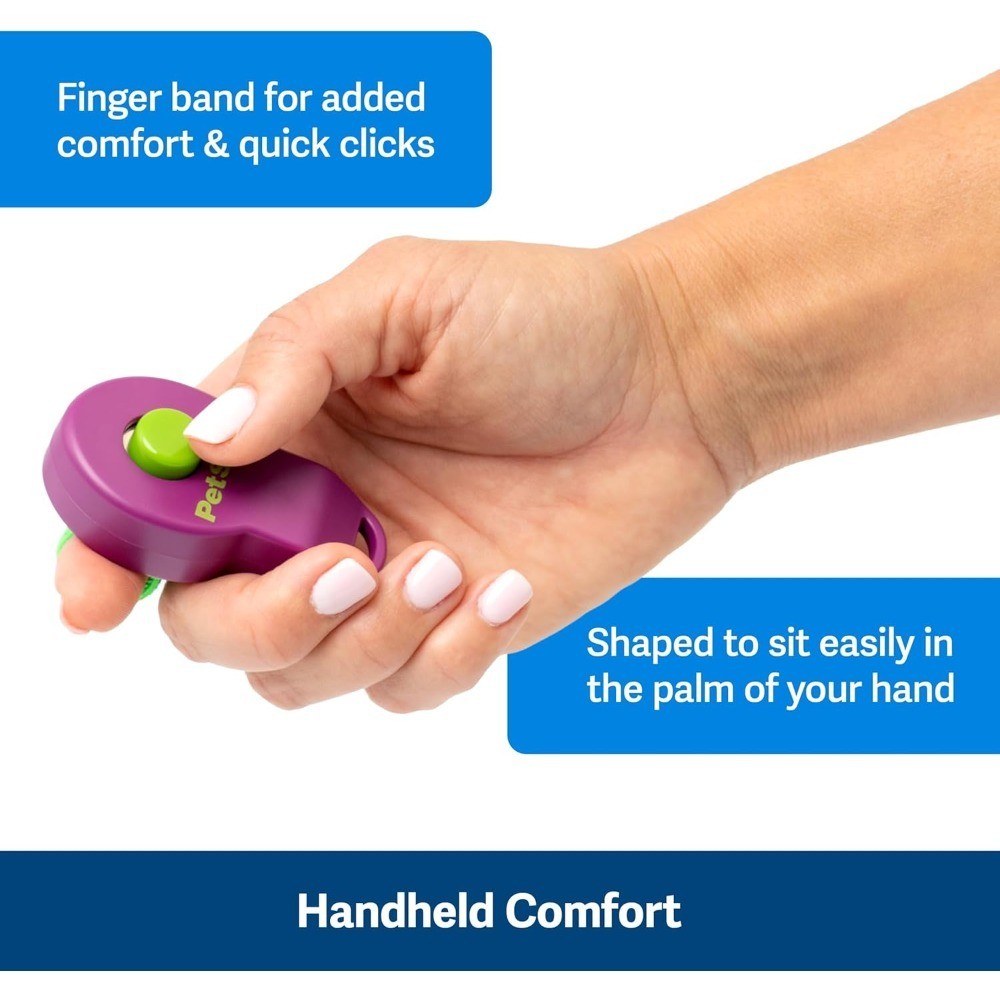 Ergonomic Clicker Training Tool Compact Finger Band for Positive Behavior