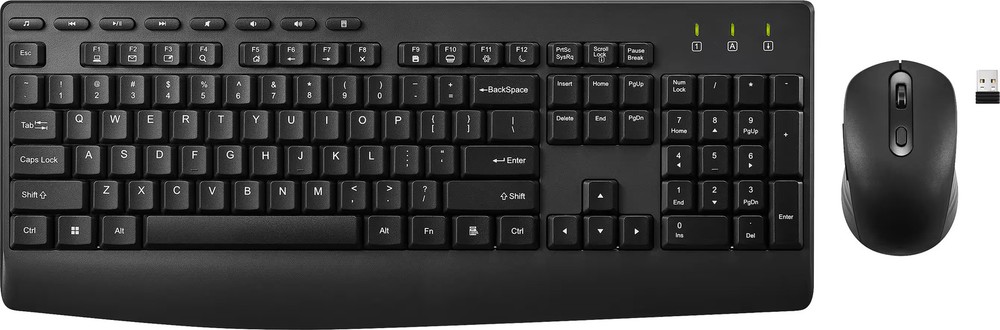 Best Buy essentials- Full-size Wireless Membrane Keyboard and Mouse Bundle ...