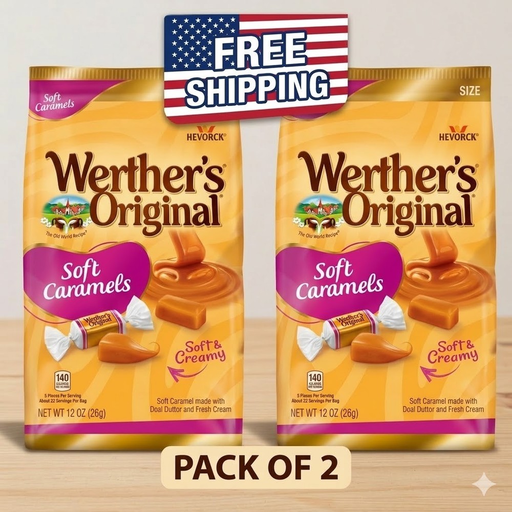 Werther's Original Hard Caramel Candy, 25 oz (2 Pack)