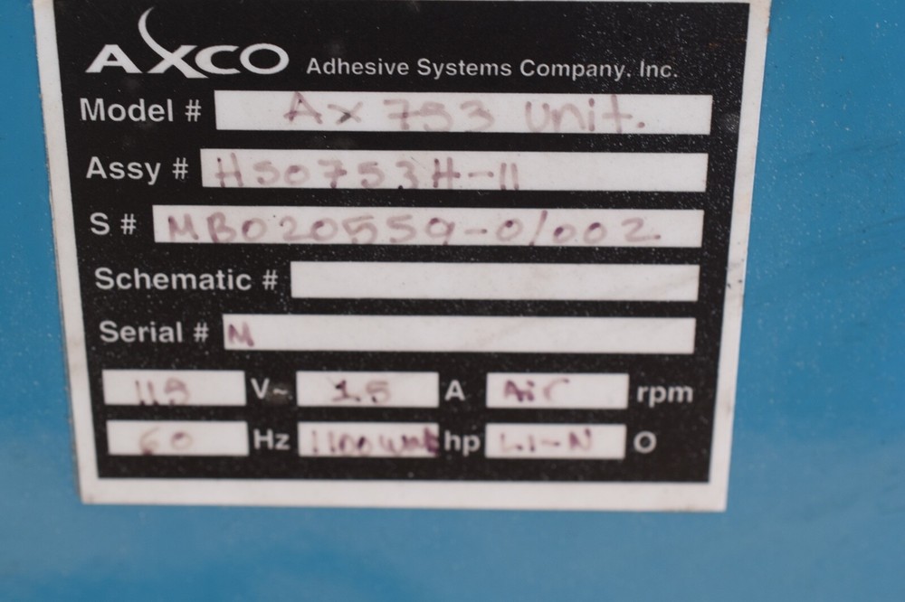 Axco Adhesive System AX753 Hot Melt