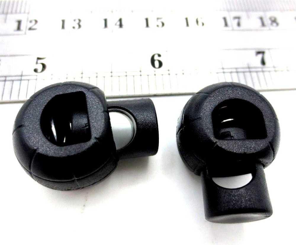 Swim Trunk Drawstring Slide Lock - Spring Loaded - Fits 5/16" 7.9mm Thick String