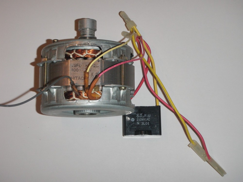 Motor + Run Capacitor for Hitachi Automatic Home Bakery Breadmaker Model HB-B201