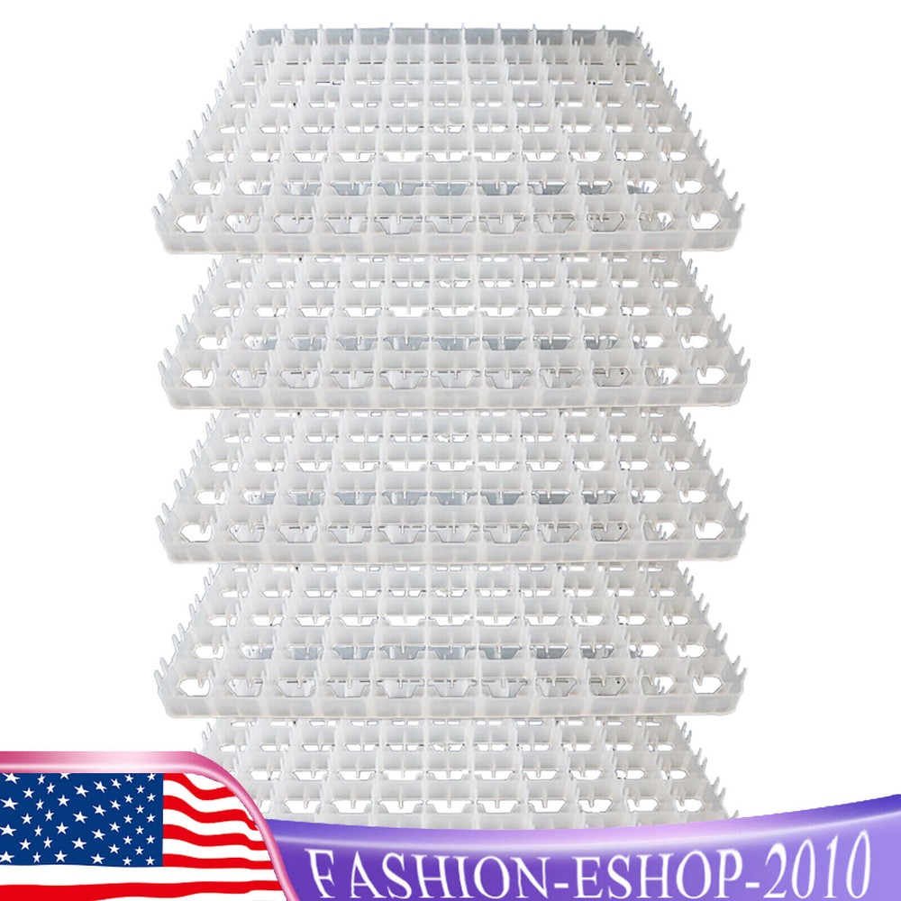 5x 88 Egg Incubator Tray For Poultry Incubator Hatcher Brooder Egg Storage Tray