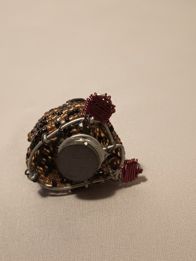handmade beaded wire animal figurines