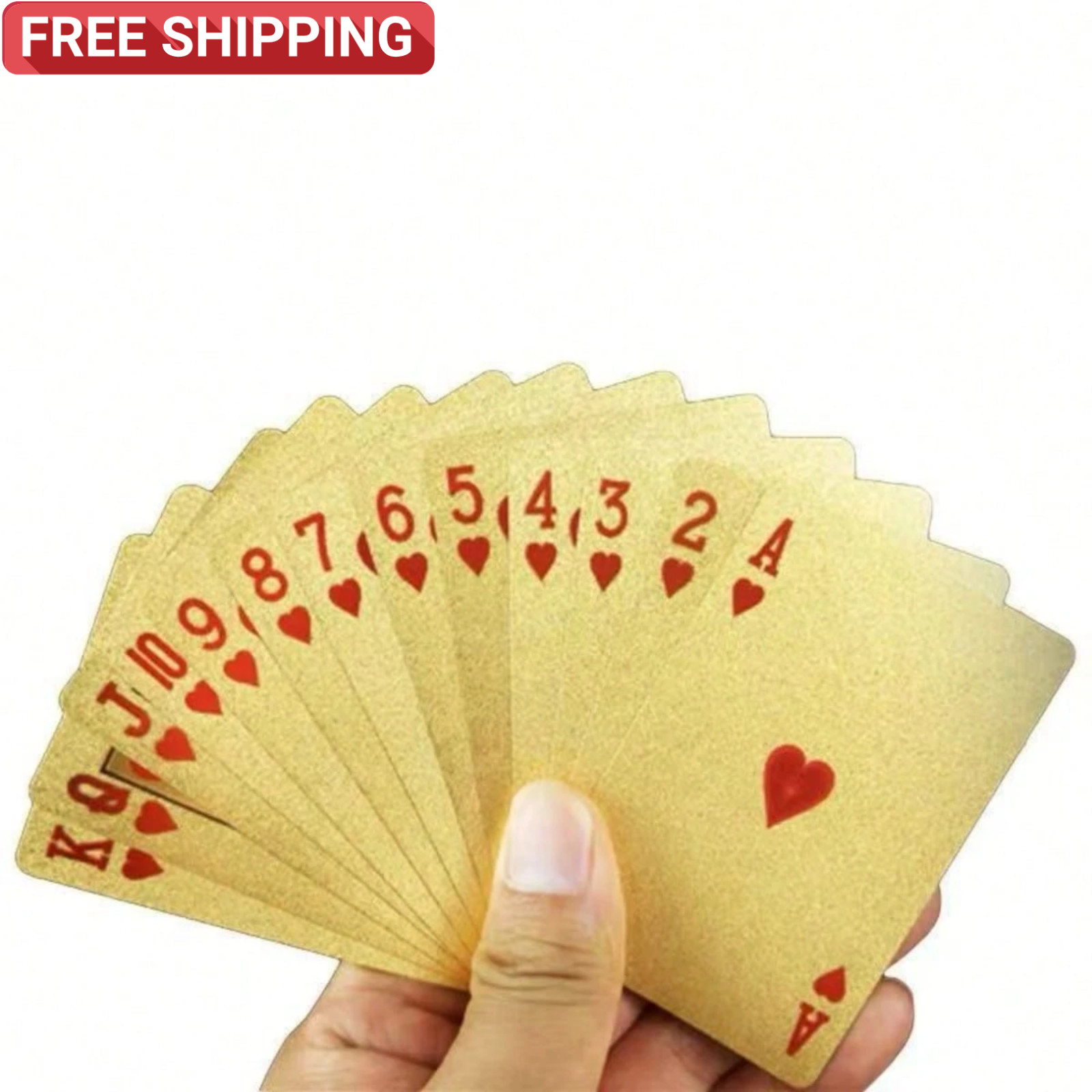 Diamond Waterproof Black Golden Cards Plastic Poker Playing HD Deck of Cards