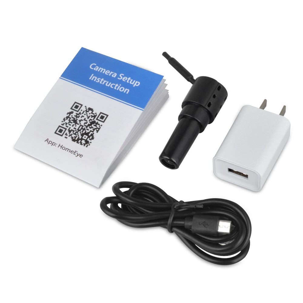 HD 1080P WiFi Security Camera 5V Micro USB Plug-in Power Motion Detection Audio