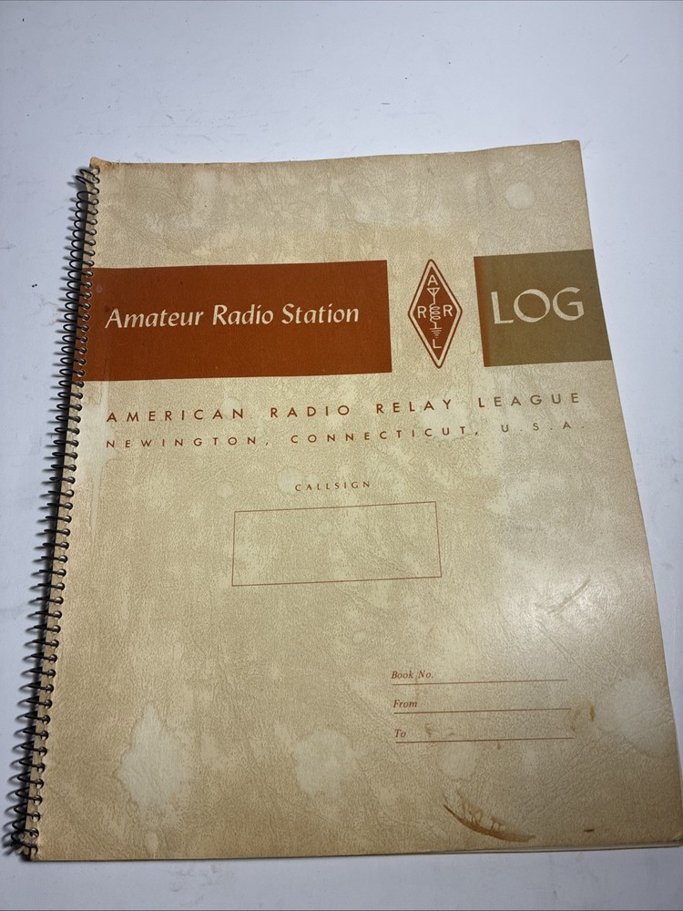 ARRL 1985 Ham Radio Log Book