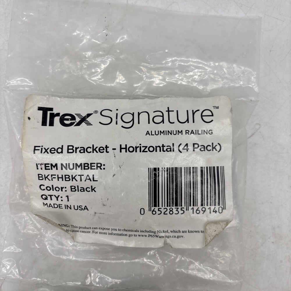 Trex Signature Fixed Bracket Horizontal 4 Pack Black BKFHBKTAL