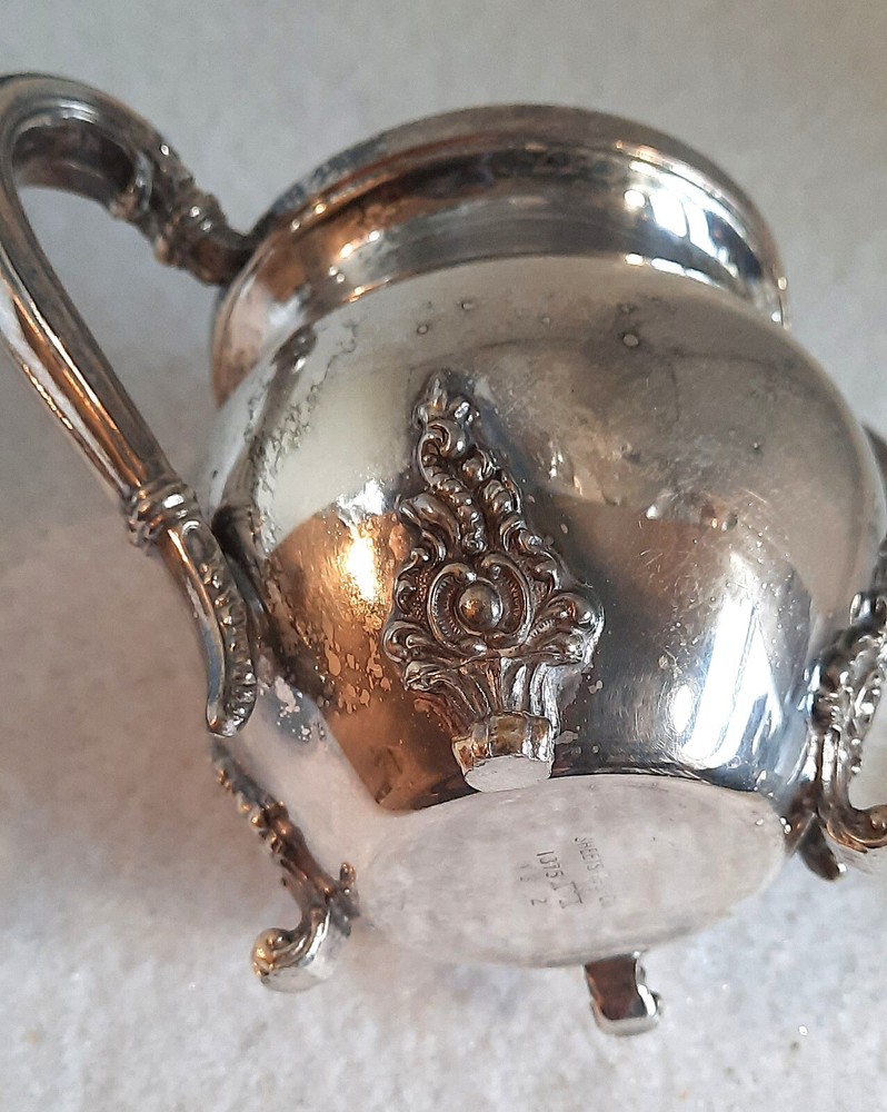 Vintage Sheets R.-S.-Co. Silver Plate Set 4 Piece-Coffee, Tea, Creamer & Sugar