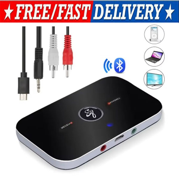 Bluetooth Transmitter & Receiver Wireless Adapter For Home stereos/speakers Lot