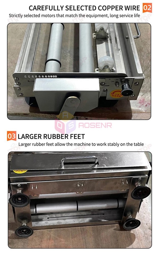 Hand-cranked Foldable Dough Sheeter Pastry Sheeter Puff Pastry Machine