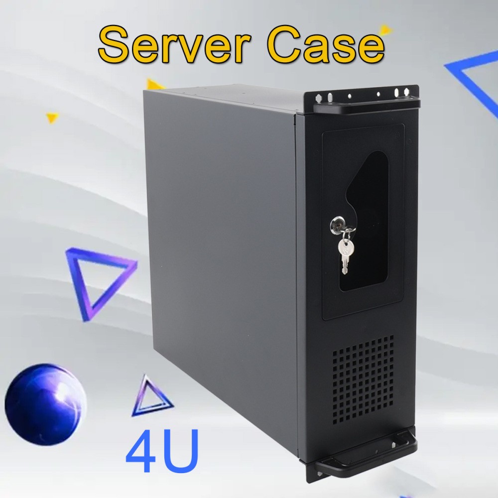 4U Server Chassis Rackmount Server Case7x 3.5'HDD Drive Bay Cabinet Case Server