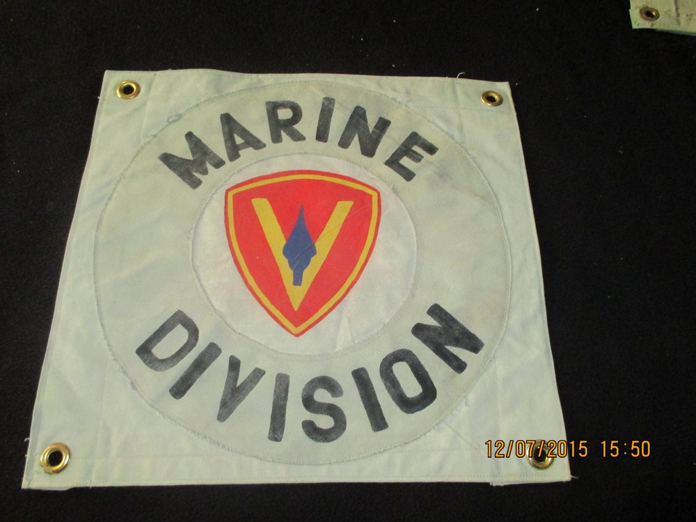WWII US MARINE CORP USMC 5 TH  MARINE DIVISION    FLAG