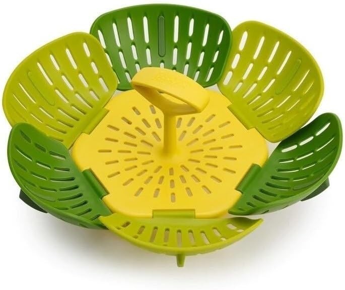 Bloom Folding Steamer Basket for Vegetables, Expandable for Various Pans, Com...
