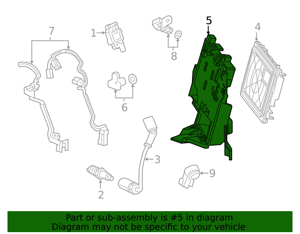 Genuine GM Engine Control Module Bracket 85167085