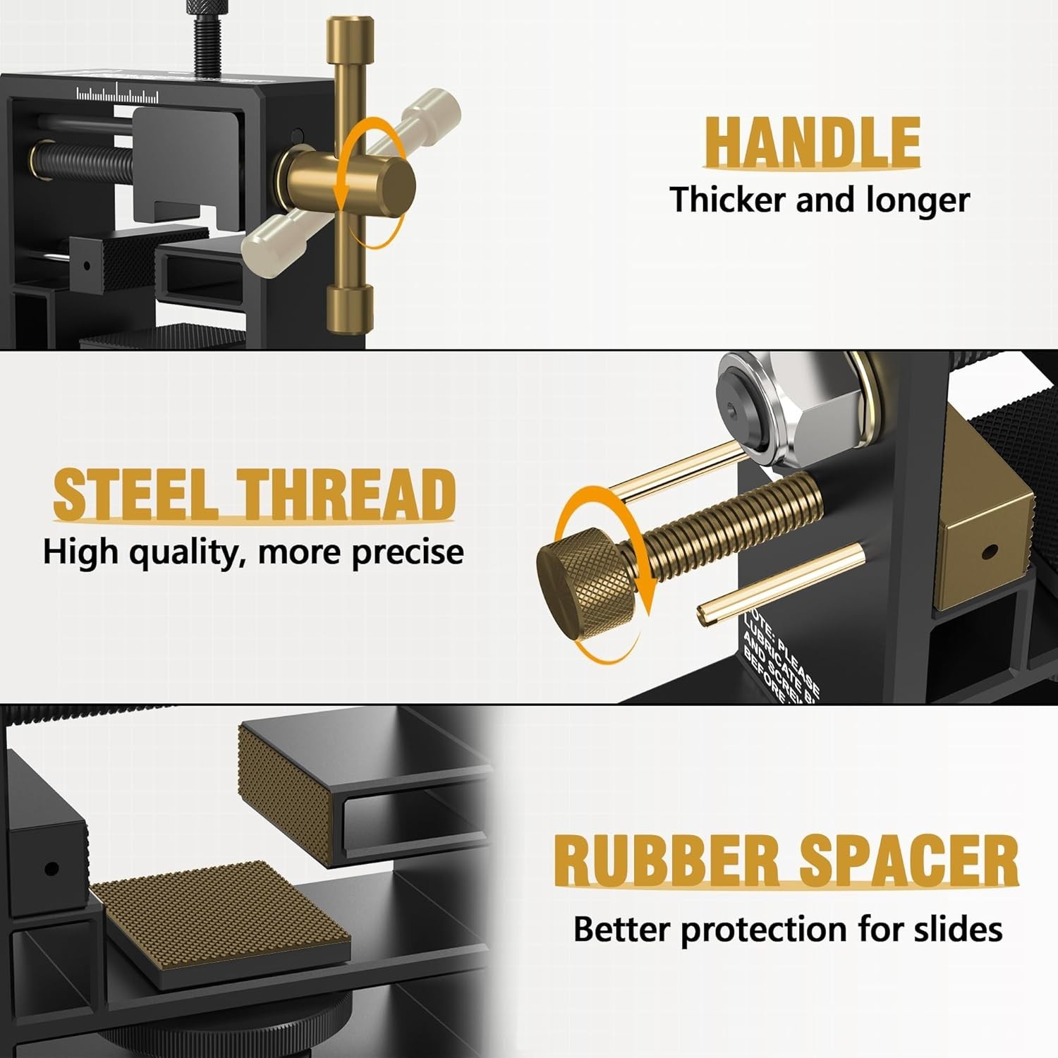 Adjustable Handgun Sight Pusher Tool Heavy Duty for Rear Sight Removal