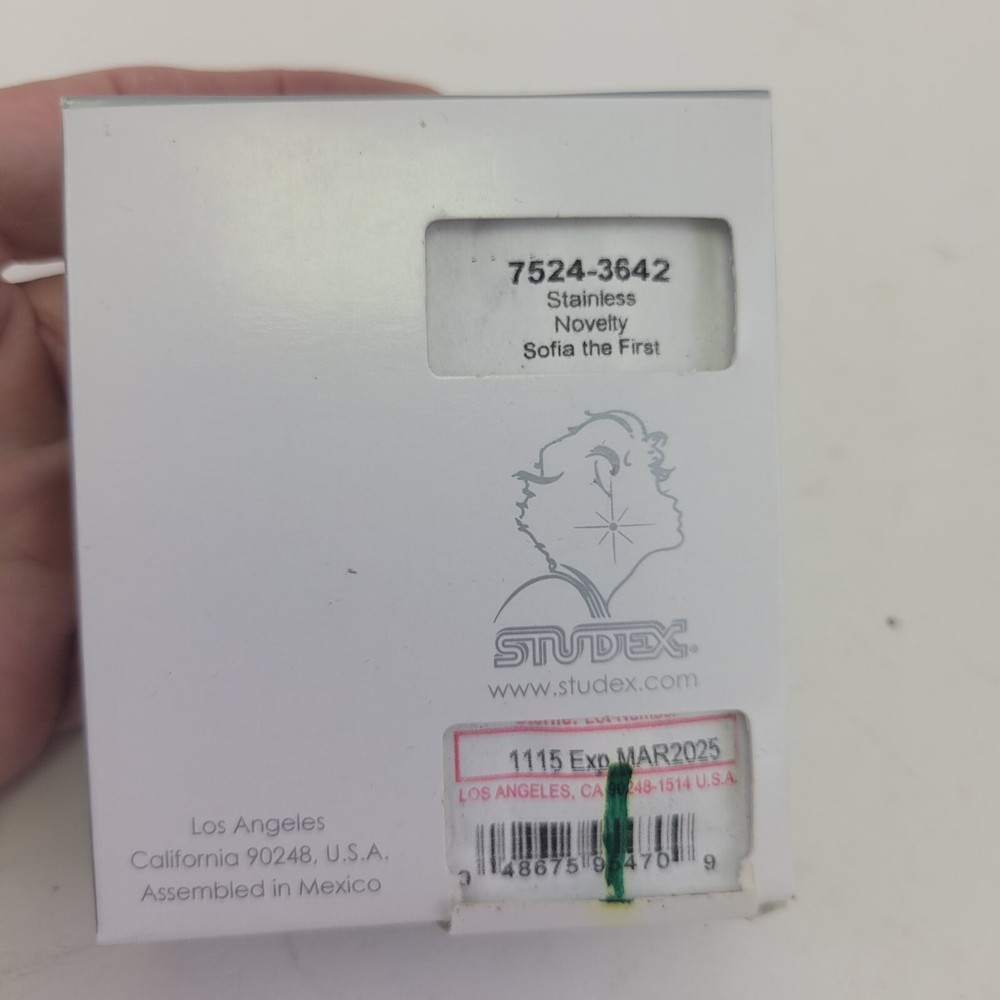 Studex System 75 Ear Piercing Earrings Stainless Sofia The First Disney Princess