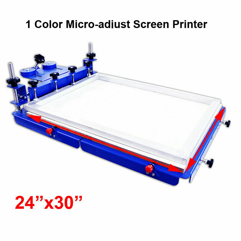 INTSUPERMAI Screen Printing Machine Micro-registration 30x24" Pressing Area