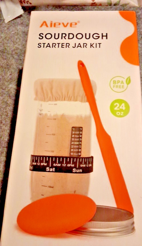 Aieve Sourdough Bread Starter Jar Kit