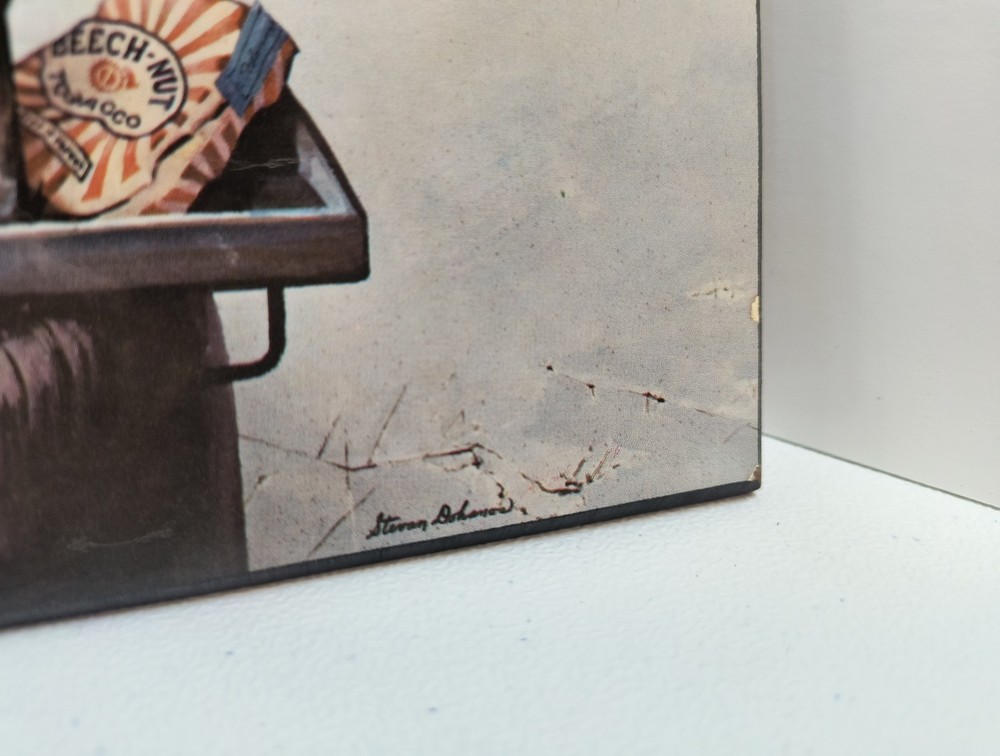 Vintage Peter Wright Anvil Mounted Print 8" x 10" - Blacksmith Tool Decor