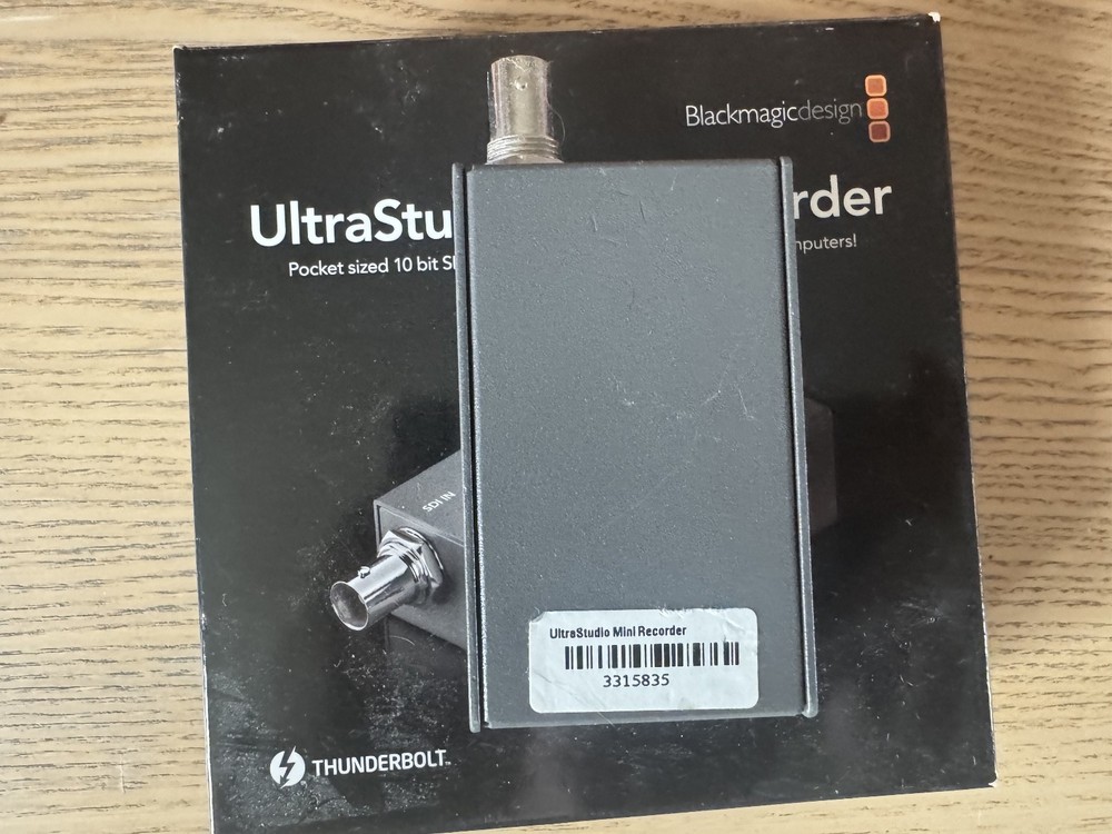 Blackmagic Design UltraStudio Mini Recorder Streaming Device Thunderbolt