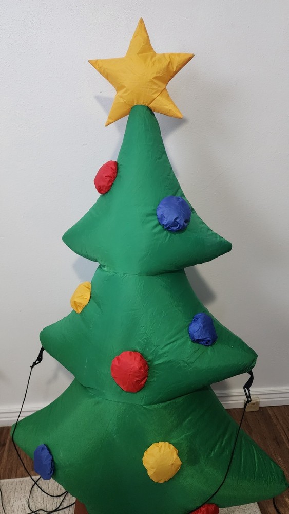 Christmas Tree Airblown Yard Decor Inflatable 4' No Stakes