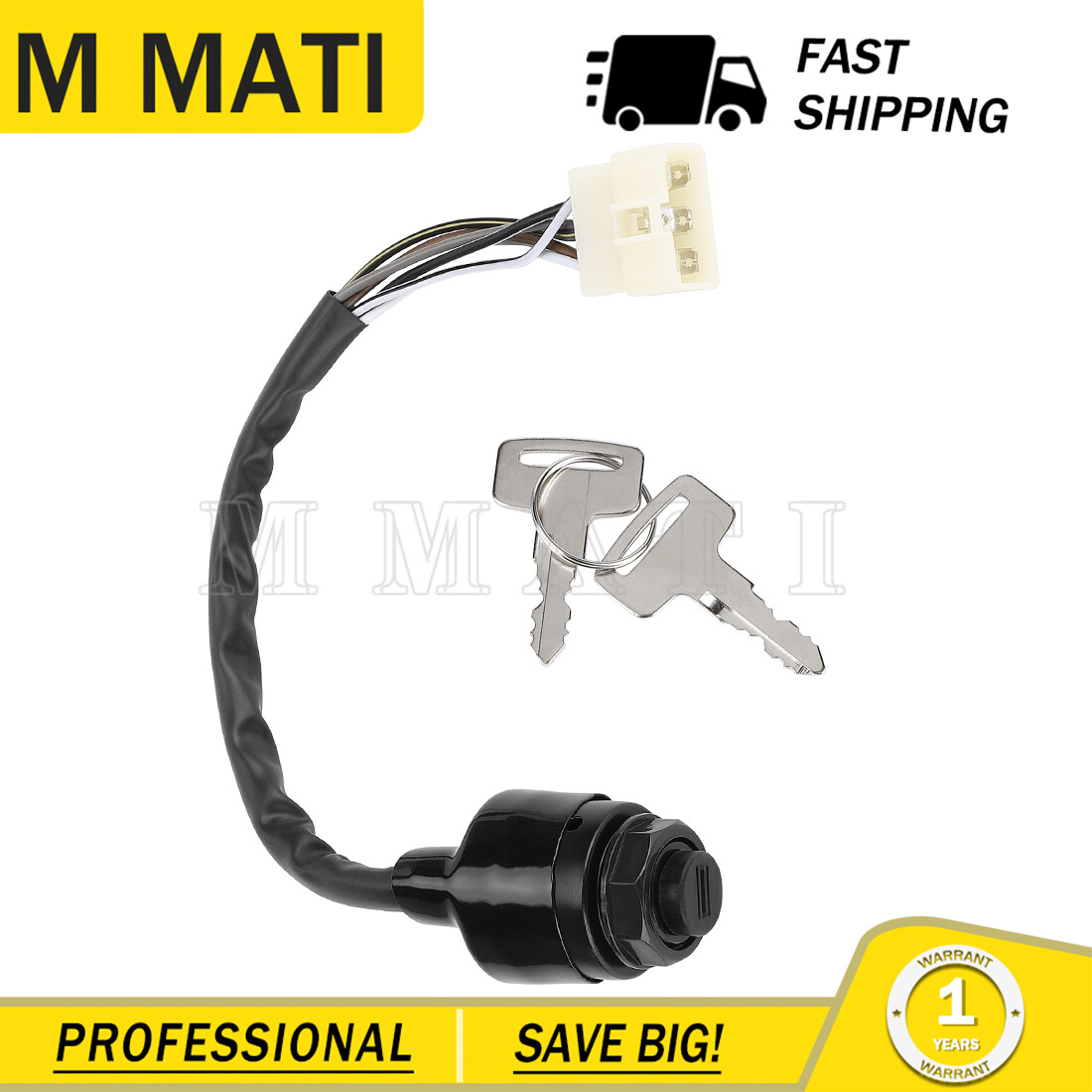 Ignition Switch & Key For Kawasaki Mule 500 550 2500 2510 2520 2010 2020 2030