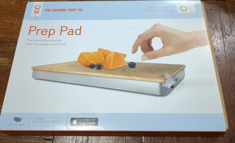 Orange Chef Prep Pad scale