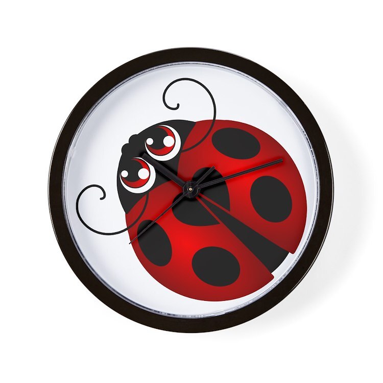 CafePress Ladybug 10" Wall Clock (1519370232)
