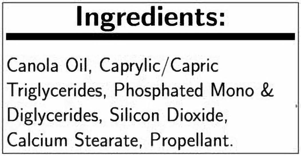 White Cap Baking Pan Coating, 20.5 Ounces, 6 Per Case