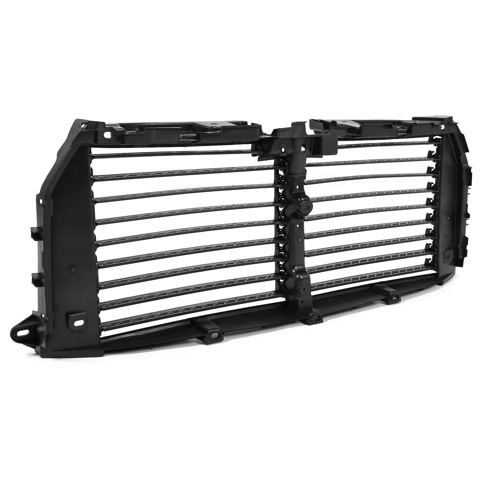 For Ford F-150 2015-2017 Front Upper Radiator Grille Air Shutter Assembly Black