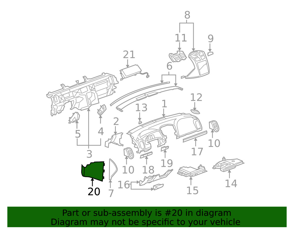 Genuine GM Lower Panel 25787787