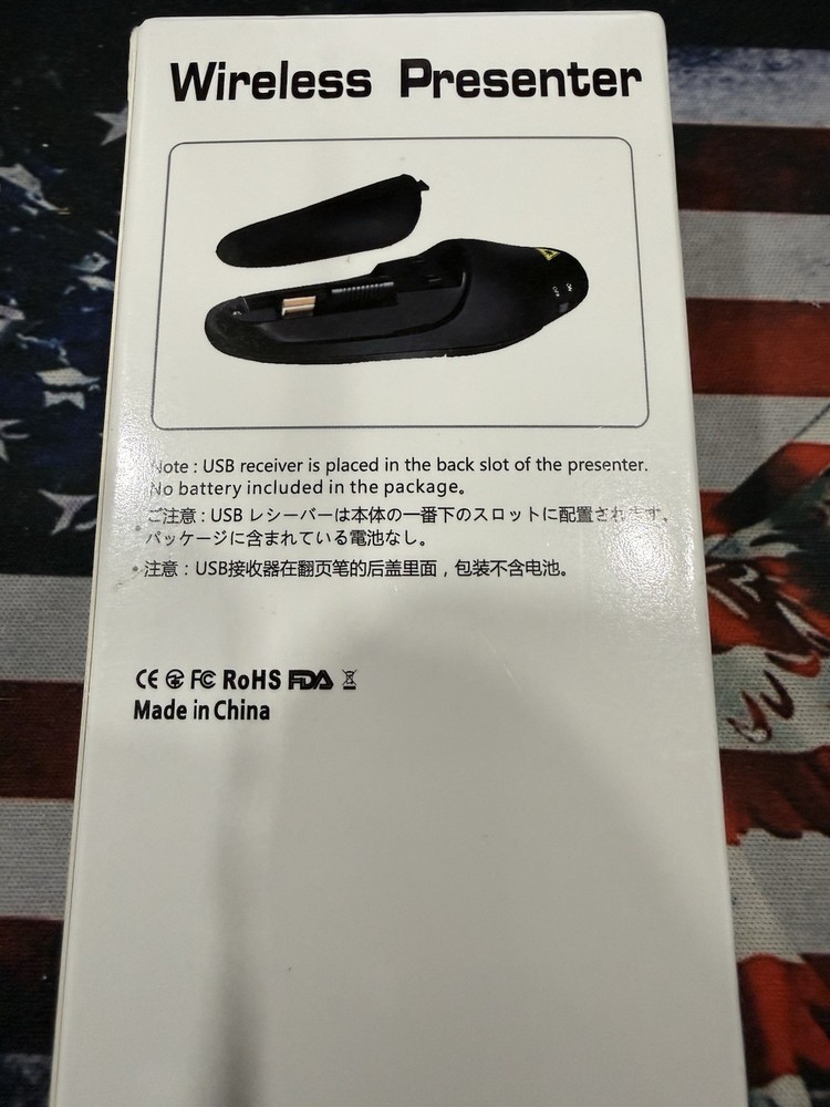 Presentation Clicker Wireless Presenter Remote USB Control