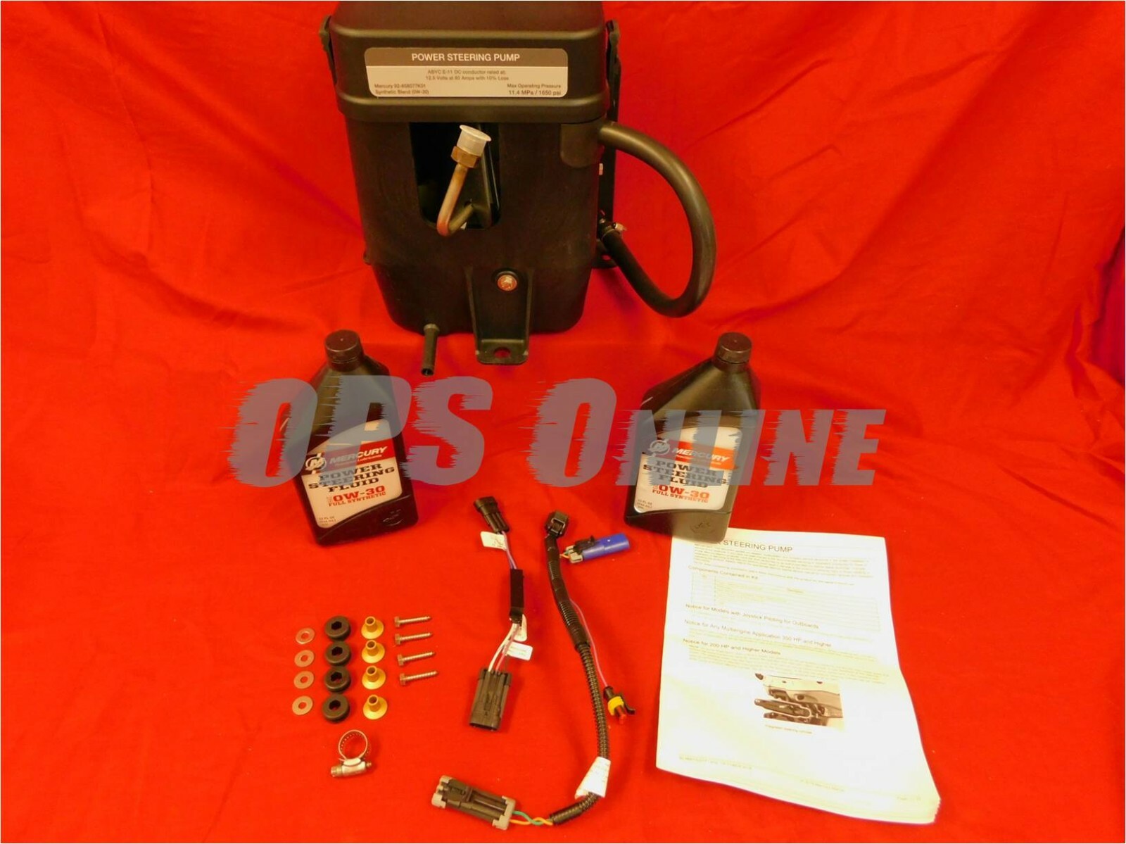 New OEM Mercury Verado Power Steering Pump Kit - 8M0199048/8M0148159 & 8M0150104