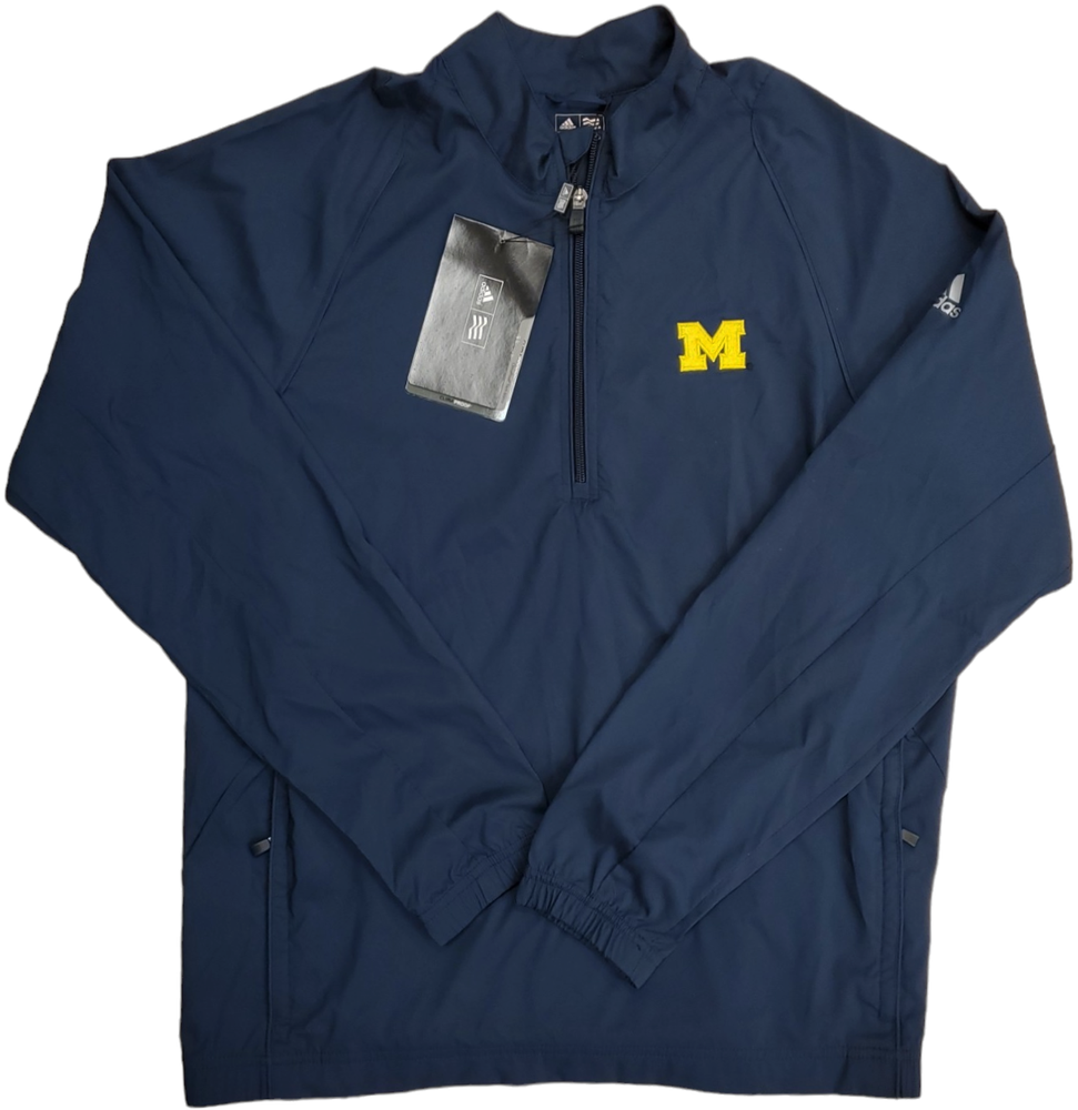 Michigan Wolverines 1/4 Zip Windbreaker Clima Proof