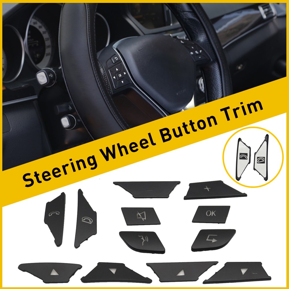 12x Steering Wheel Switch Button For Mercedes E C G Class C200 E250 E350 GLK250