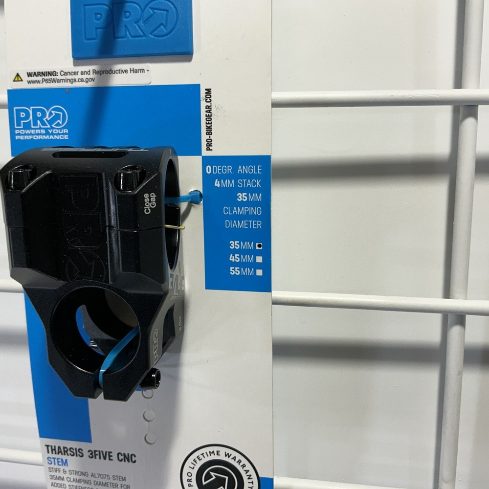 PRO PRO Tharsis 3Five CNC Stem 0 Angle,4mm Stack,35mm Clamp 35mm Length $129