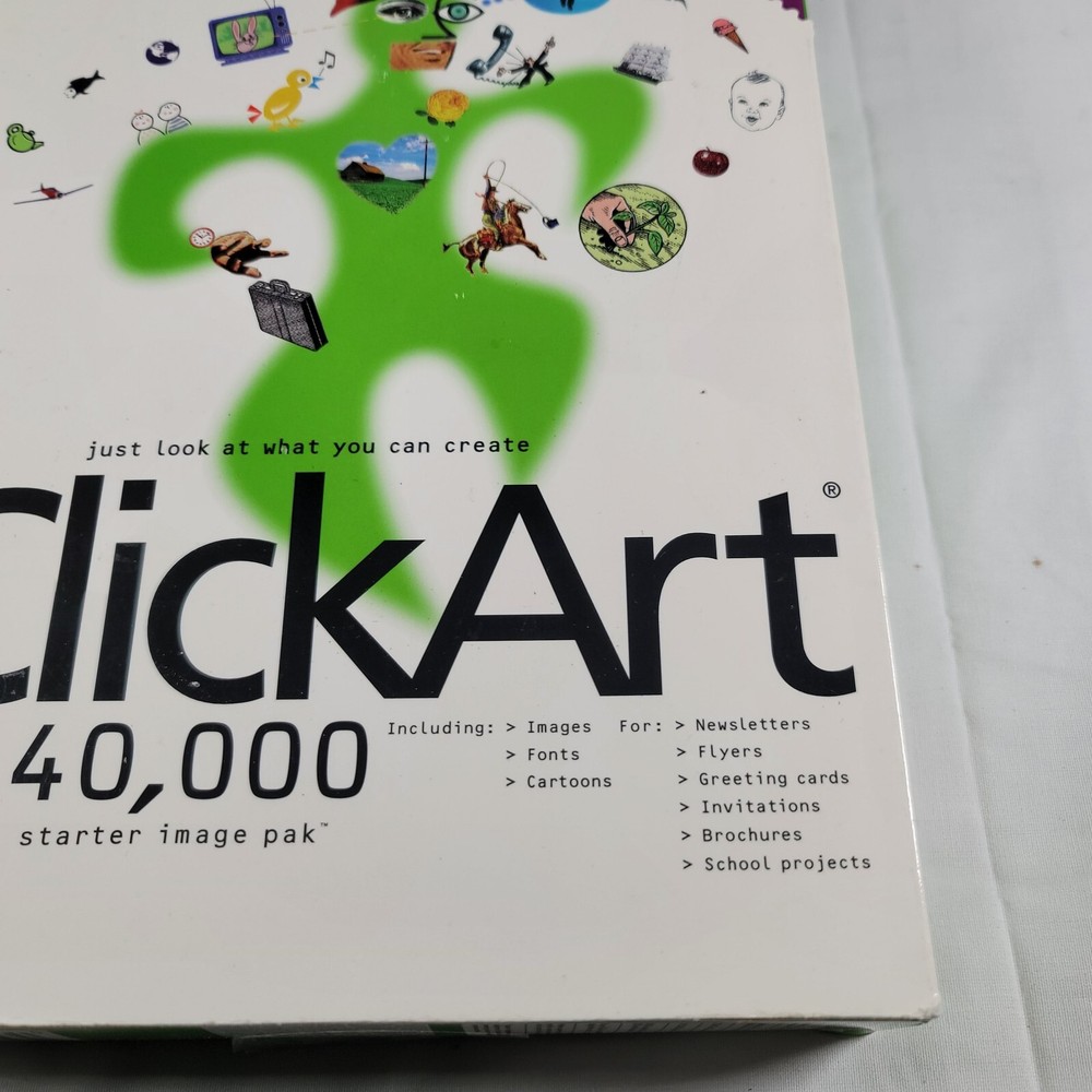 Click Art 40,000 Starter Image Pak Software 4 PC Users Guide Visual Catalog 3CDs