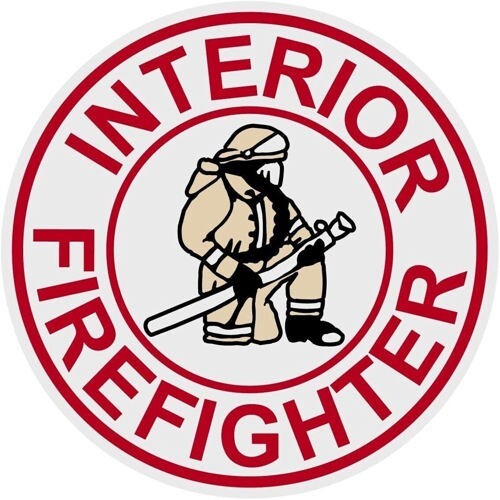2 Inch 3M-Reflective Interior Firefighter Helmet Round Sticker