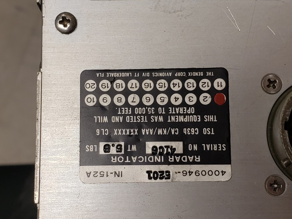 radar indicator IN 152A