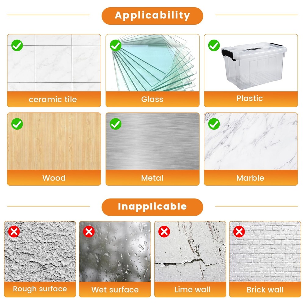 2 inch x 16 ft Hook and Loop Strips with Adhesive, Multipurpose Sticky Back S...