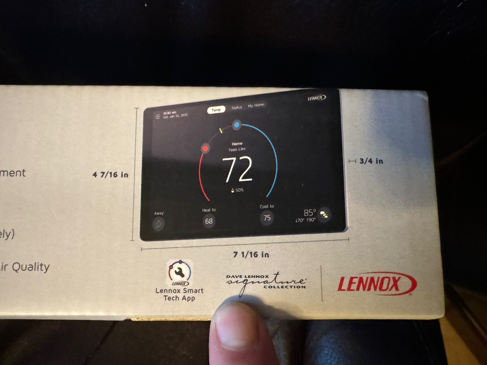 2025 Lennox 22V24 iComfort S40 Ultra Smart Thermostat NEW Replaces 10F81 & S30