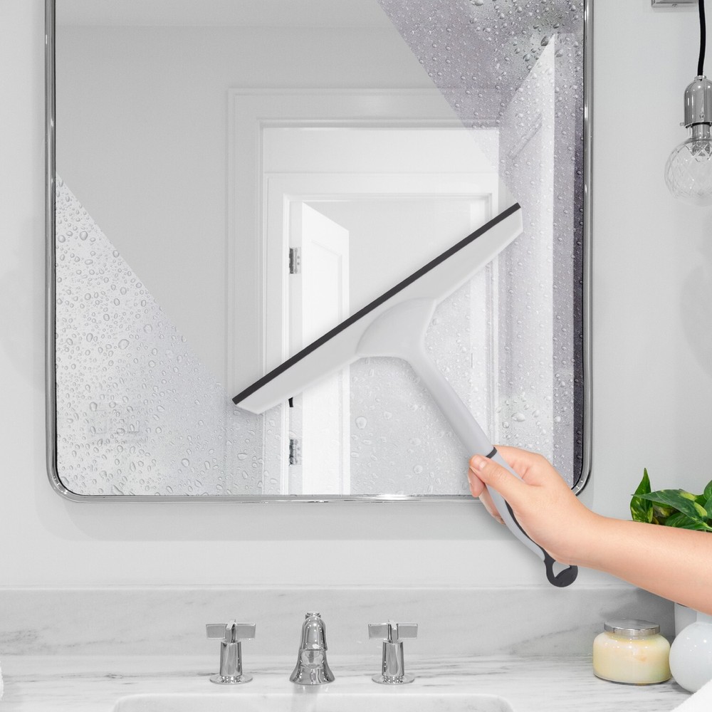 10" Grey Rubber Squeegee with Hanging Loop