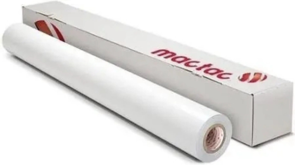MACTAC self adhesive vinyl Matte  White 54"x150