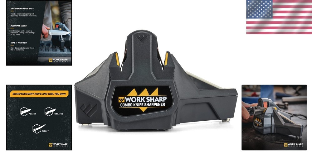 Multi-Purpose Knife Sharpener with Flexible Belt - Precision Edge Guaranteed