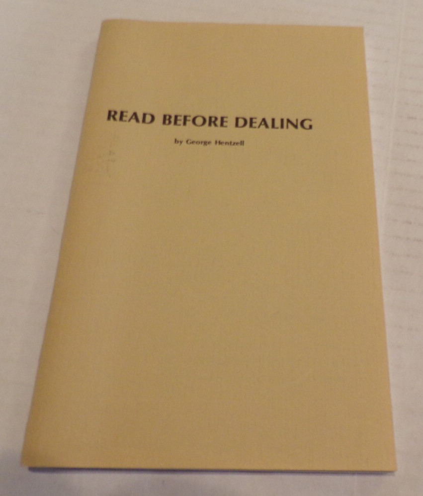 Read Before Dealing, George Hentzell 1980 (L19)