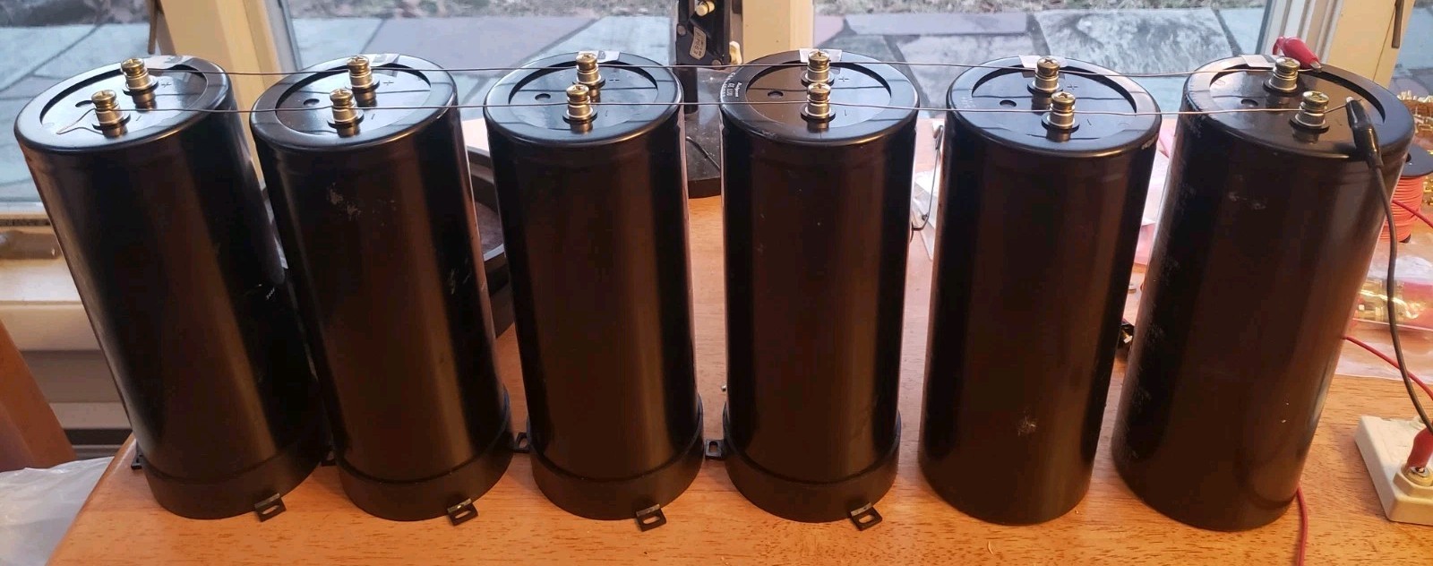 6) 10000UF 500V electrolytic capacitor, power supply filter,Tube audio amplifier