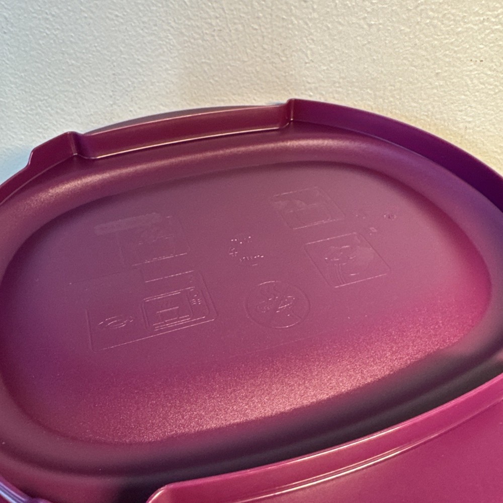 Tupperware Round Microwave Pasta Maker/Steamer 3 Quart Storage Bowl NIP
